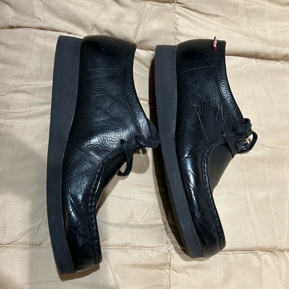 Clarks Originals Stinson Hi Wallabee Style Boots Men's Black Leather sz 10